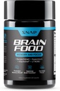 Suplementos Snap Brain Booster Nootropics Suplemento para la memoria, Focus &amp; Clarity, Bacopa Extract, Ginkgo Biloba, 60 cápsulas