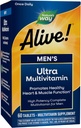 ¡La naturaleza está viva! La fórmula de alta potencia de los hombres ultra multivitamina diaria, promueve la función del corazón y el músculo*, con vitamina metilada B12, sin gluten, 60 tabletas