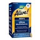 ¡La naturaleza está viva! La fórmula de alta potencia de los hombres ultra multivitamina diaria, promueve la función del corazón y el músculo*, con vitamina metilada B12, sin gluten, 60 tabletas
