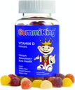 Gummi King Suplemento Vitamin-D, Fresa/Lémon/Orange/Grape/Cherry/Grapefruit, 60 Conde