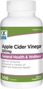 Quality Choice Apple Cider Vinegar 300 mg - General Health and Wellness - Dietary Supplement in 300 Count Bottles of Tablets