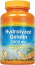 Thompson Hydrolyzed Gelatin 2000mg - Beef Gelatin Capsules, Bovine Sourced Collagen, Protein y Calcium for Women and Men, Enhanced Absorption - 60 Tablets