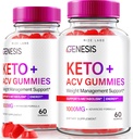 rize labs - Genesis Keto Keto+ACV Gummies, Supplement for Advanced Weight Loss, All Natural Extreme 2000mg Gummies (120 Gummies)