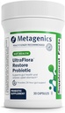Metagenics UltraFlora Restore Probiótico - Probiótico para Flora Intestinal Soporte* - Alivio de Taburetes Ocasionales* - Probióticos para Salud Digestiva* - No GMO > Libre de gluten - 30 cápsulas