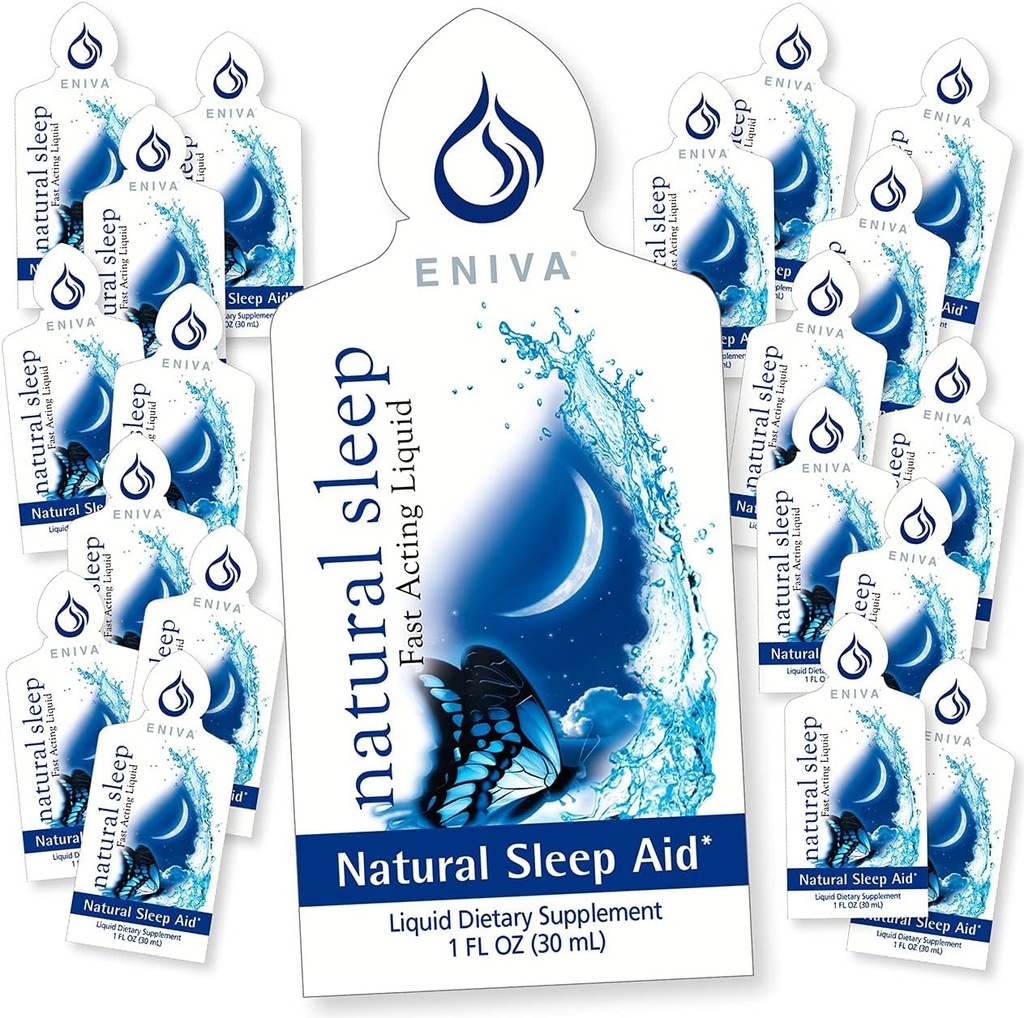 20 Packets of Natural Sleep Travel Single Serve Natural Sleep Aid, Feel Great in The Morning