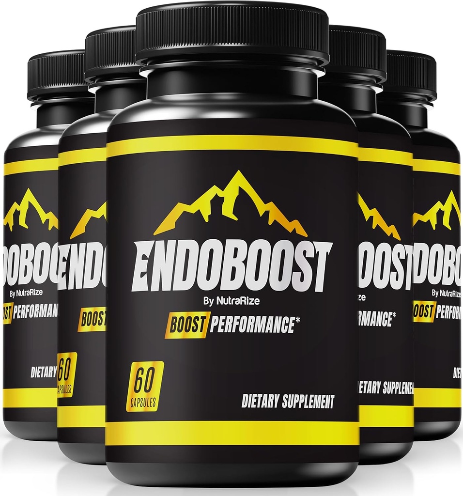 NutraRize (Pack of 5 Endoboost for Men - (Oficial) Endoboost Performance, Suplementos, Capsules, Endoboost Reseñas para Mens Health Pills Pro Advanced Formula (300 cápsulas)