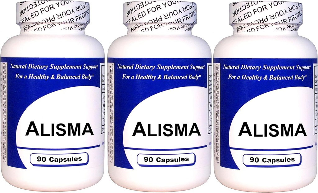 Alisma (90 cápsulas)- Extracto de hierba concentrado - Suplemento dietético - 3 Pack