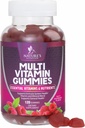 Mangas multivitamínicas para adultos con vitaminas A, C, D, B12 - Gummy Multivitaminas para el soporte nutricional diario con vitaminas " Minerales para hombres " , la vitamina VIT de la naturaleza - 120 Gummies