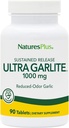 NaturesPlus Ultra Garlite 1000 mg - 90 Tabletas - Ajo de Odor Reducido - Apoyo Nutricional para la Defensa Gratuita &amp; Salud Inmunitaria - Liberación Sostenida - 90 Servimientos