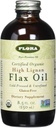 Flora Health Certified Organic High Lignan Flax Seed Oil, Cold Pressed, Unrefined & Gluten Free with Essential Fatty Acids, Unmodified Flaxseed Oil, 17 fl. oz. Botella de vidrio