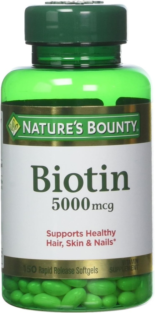 Botín de la naturaleza Biotina 5000 mcg, 60 Tablas de disuelve rápido (Pack of 2)