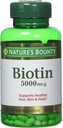 Nature's Bounty Biotin 5000 mcg, 60 Quick Dissolve Tablets (Pack of 2)