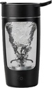 Botella de agitador eléctrico, botellas de afeitado para mezclas de proteína,  sometida Tritan ← BPA Gratis Solución de mezclador portátil, tazas de afeitado recargables y sacudidas de reemplazo de carne, 22 oz(Negro)