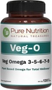 Pura Nutrición Vegan Omega 3-5-6-7-9 TEN 120 Softgels TENIDO 600mg por Serving de 2 Softgels ← Multi Omega Suplemento para la salud general ANTE No GMO ANTE Gluten Free