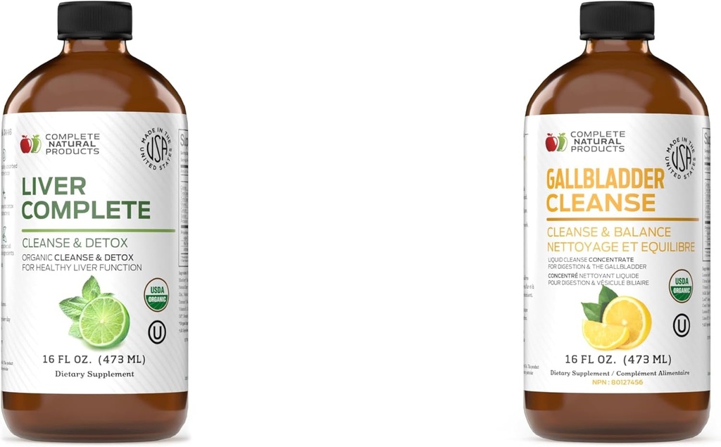 Complete Natural Products Liver Complete 16oz & Gallbladder Complete 16oz Bundle