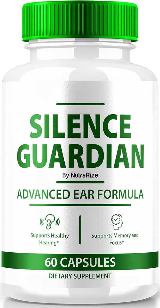 Silence Guardian - Advanced Ear Fórmula, Fórmula Oficial para 360 Hearing Support, All Natural Ingredients to Maintain Auditory Health, SilenceGuardian Review (60 Capsules)
