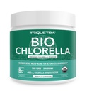 Pólvora de Clorella Orgánica – Raw &amp; Sun-Grown – Algas Verdes Nutrient-Dense con CGF (factor de crecimiento de Clorella), soporta Well-Being y Vitality Global – Vegan-Friendly – 75 Serviciones (225g)