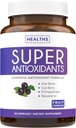 Super Antioxidantes Suplemento para Hombres - High Potency Herbal & Fruit Blend with Acai, Goji, Pomegranate, Elderberry " Resveratrol for Skin Care " Immune Support - Vegan " Non-GMO - 60 cápsulas