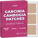Garcinia Cambogia Patches (Pack of 60) - 100% Natural Patch for Women and Men - con B12 &amp; Potasio - Energía, Focus &amp; Body Support - Fórmula mejorada