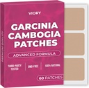 Garcinia Cambogia Patches (Pack of 60) - 100% Natural Patch for Women and Men - con B12 &amp; Potasio - Energía, Focus &amp; Body Support - Fórmula mejorada