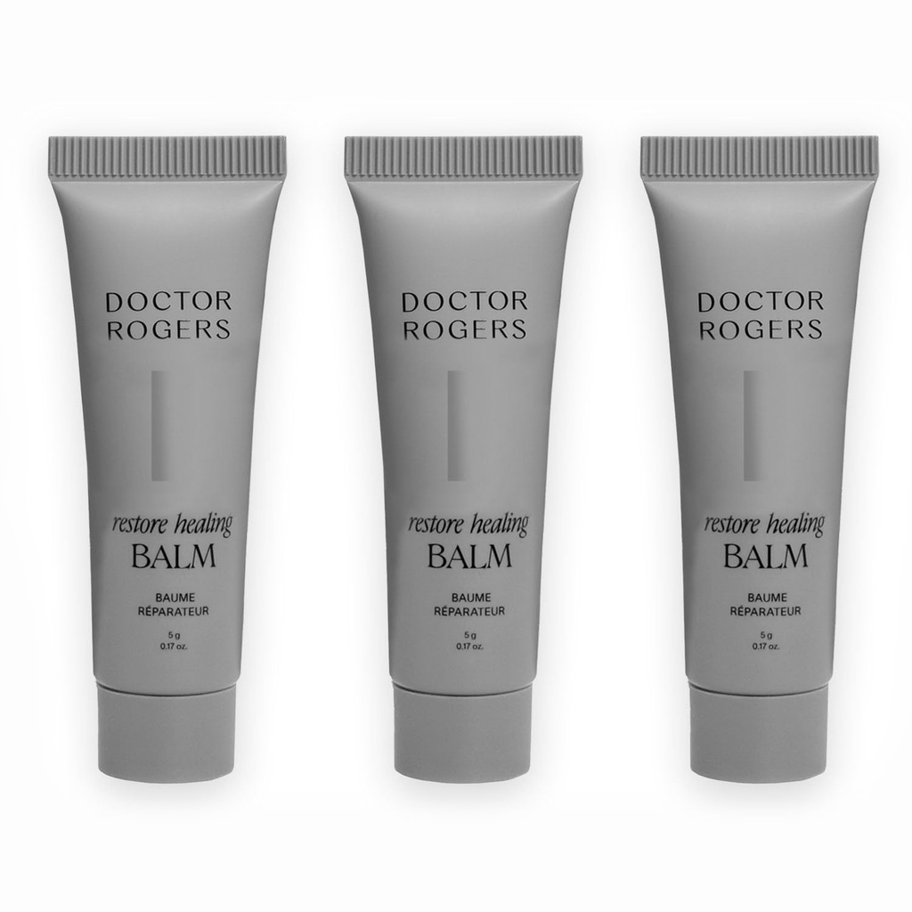 Doctor Rogers Restore Healing Balm. Multi-Purpose Healing Ointment & Moisturizing Eczema Relief Gel, Protects & Soothes Injured, Sensitive & Dry Skin, 5 gram Tube (Pack of 3)