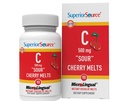 Fuente superior Vitamina C 500 mg "Sour" Cherry Melts - Suplemento diario de vitaminas Immune Health - Vitamina C Formula Aids Cell Health - 90 Sublingual Dissolving Tablets