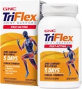 GNC TriFlex Fast-Acting 2.0, mejora el confort conjunto y la fuerza, dosis de fuerza clínica de Glucosamina/Chondroitin y Boswellia- Plus Turmeric, 120 caplets