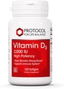 Protocolo Vitamina D3 2,000 UI - Apoyo inmunitario, Huesos saludables y dientes - 120 Softgels