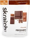 Labs de Skratch Post Workout Recovery Drink Mix with Chocolate, (41.6 oz, 24 Servings) with Complete Milk Protein of Casein and Whey and Probiotics, Gluten Free, Kosher, Natural, Vegetarian