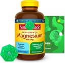 Magnesio 400mg 180 Cuenta con vitaminas y minerales exclusivos en el aglomerado - A a Z - Mejor guía de ligth reducidaSpring + Organizador semanal de píldoras (3 artículos)