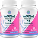 Probióticos vaginales, 70 millones de francos CFU 13 Strains Probióticos para Mujeres, con Prebiótico " D-Mannose, Mujeres Probiótico para la Salud Vaginal, orinar, pH Balance, Immune " Digestivo, 120 cápsulas