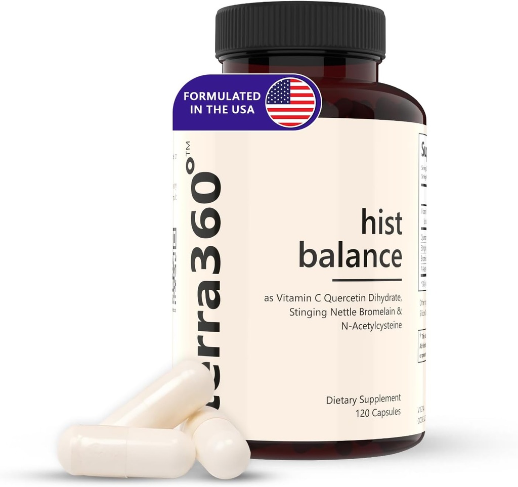 Enzimas digestivas para mujeres hombres, Dao Suplementos histamina Blocker, Nettles Stinging, Quercetin - Immune Support Suplemento Histamine Digest &amp; Antioxidant Suplemento - 120 cápsulas