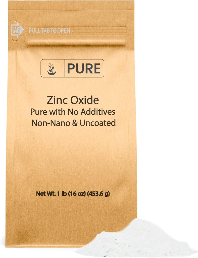 Pure Original Ingredients Zinc Oxide, Eco-Friendly Packaging, Non-Nano (1 Pound)