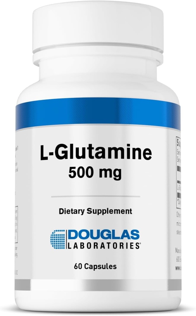 Douglas Laboratories L-Glutamine ← Soporta la estructura y función del sistema gastrointestinal (GI) Tract e Immune tención 60 cápsulas