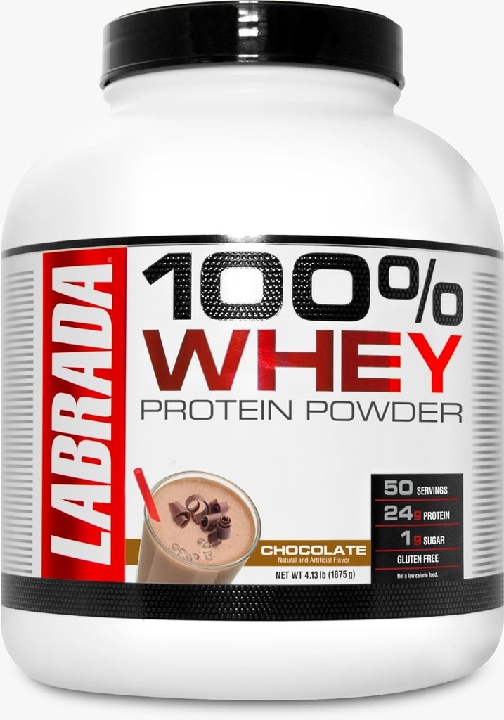 Labrada Nutrition 100% Whey Protein Chocolate 4.13 Libra