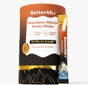 Better Alt Pure Himalayan Shilajit Caramel Honey Sticks with Organic Honey| Easy to Consume Shilajit| 30 Sticks for Energy Boost & Immune Support, 85+ Trace Minerals, 75%+ Fulvic Acid