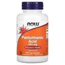 AHORA Alimentos Ácido Pantoténico 500mg, 100 cápsulas (Pack of 1)