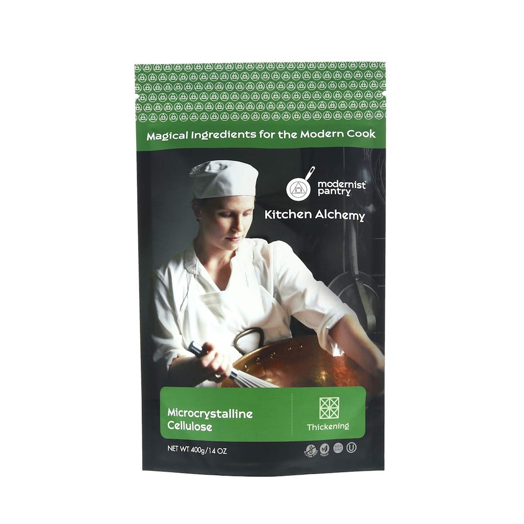 Pure Microcrystalline Cellulose (MCC) Powder ⊘ Non-GMO Gluten-Free Vegan OU Kosher Certified - 400g/14oz