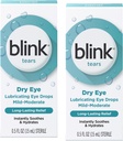 Blink Tears Lubricating Eye Drops (Mild-Moderate Dry Eye), 0,5 FL OZ (15 ml) - 2-Pack