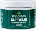 My Green Supreme Organic 6 in 1 Premium Superfood Supplement - Lectin Free and Gluten Free - 30 Servings (4.6 oz) - Fresh Apple Flavour - Disfruta en un Smoothie o Añadido a cualquier bebida