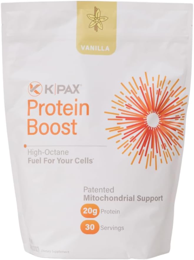 K* PAX KPAX Immune Protein Blend, Mitocondrial Support Fórmula + Superalimentos verdes y probióticos Vainilla 2 - libras