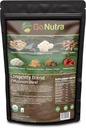 Go Nutra - Suplemento Orgánica 7 Mushroom, Powder de Mushroom Longevity con Mane de León, Chaga, Shiitake, Maitake, Reishi, Tremella y Cordyceps Mushroom, No GMO, Libre de gluten, Vegan, 4 oz