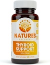 Complejo de soporte de tiroides con yodo para niveles de energía, pérdida de peso, metabolismo, fatiga " Función cerebral - Suplemento de salud natural Fórmula: L-Tyrosine, Selenium, Kelp, Bladderwrack, Ashwagandha, etc