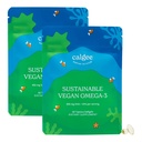 Calgee Vegan Omega 3-450mg DHA &amp; EPA Fatty Acids - Aceite de Algas Sostenibles - Aceite de pescado de base vegetal Alternativa - Softgels sin carrageenano (120 Ct)