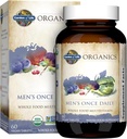 Jardín de Vida Una vez Alimento completo diario Multivitamínico para Hombres, Hombres Orgánicos Vitaminas & Minerales, Vitamina C, Zinc, Vegan, para Salud &amp; Bienestar, 60 Tabletas