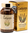 FINE JAPAN Cordyceps Mushroom Capsules - Premium Cordyceps Militaris y Sinensis Extracto para beneficios óptimos de salud, Cordyceps 100% Authentic en cápsulas fáciles de cambiar