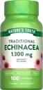 La verdad de la naturaleza Echinacea Extracto Capsules  1300mg ← 100 Conde ← No Gluten Free