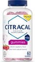 Citracal Calcio Gummies, Suplemento Calcio con Vitamina D3, Apoyo a la Salud del Hueso, para Edades 12+, Sabor de Fresa Natural, 60 Conde