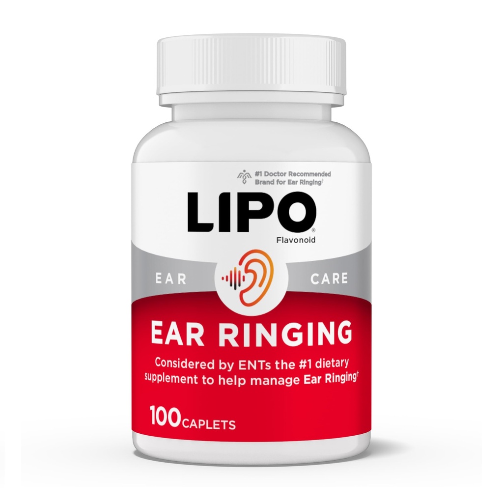 Lipo-Flavonoid Plus Tinnitus Relief - Doctor-Recomendado para Anillos de Anillo - Complejo Bioflavonoide de Limón Clínicamente Proveido con Vitaminas C, B1, B2, B6, B12, &amp; Calcio - 100 Caplets