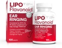 Lipo-Flavonoid Plus Tinnitus Relief - Doctor-Recomendado para Anillos de Anillo - Complejo Bioflavonoide de Limón Clínicamente Proveido con Vitaminas C, B1, B2, B6, B12, &amp; Calcio - 100 Caplets